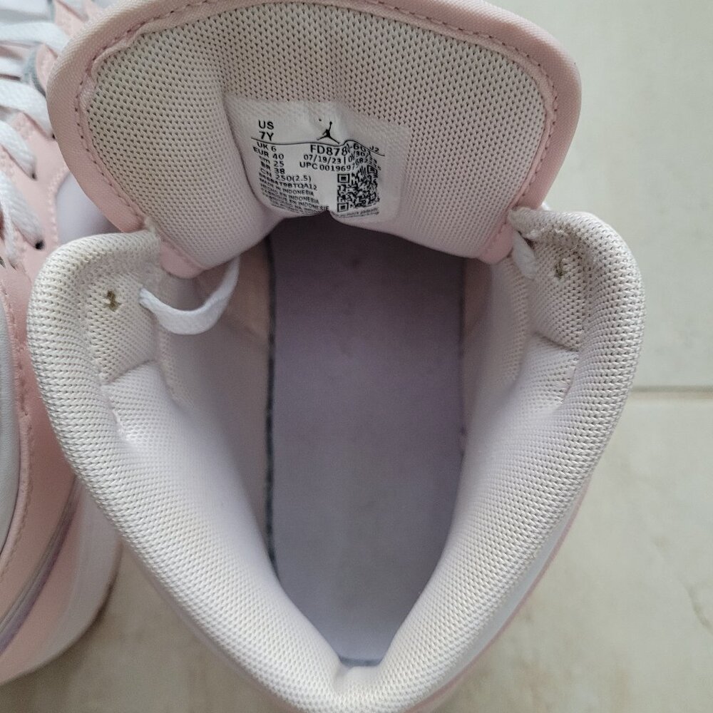 Nike Air Jordan 1 Mid GS Pink Wash Violet Frost Size 7Y/8.5W - Picture 8 of 12